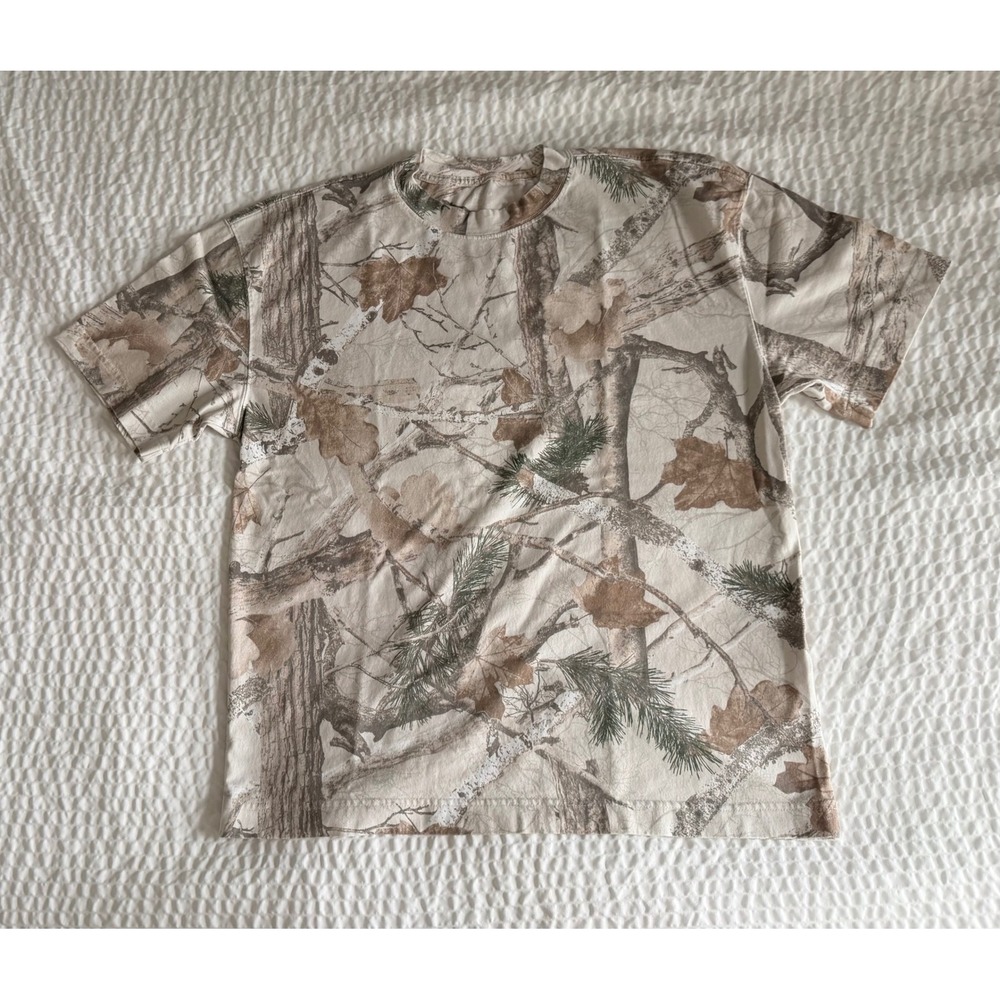 Hollister Heavyweight Boxy Fit Camo T Shirt L Woodland Oversized Streetwear